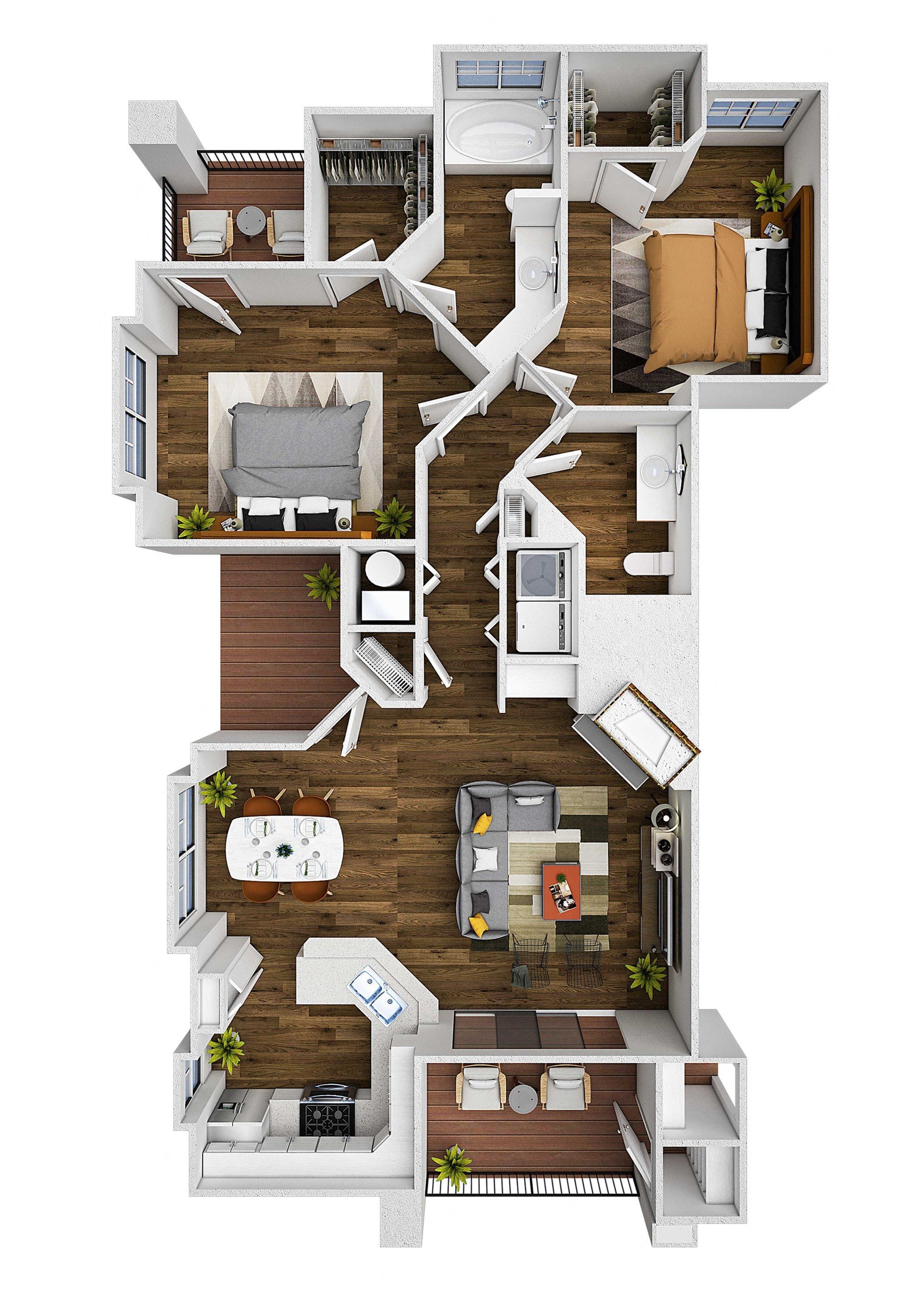Redstone with Detached Garage floor plan